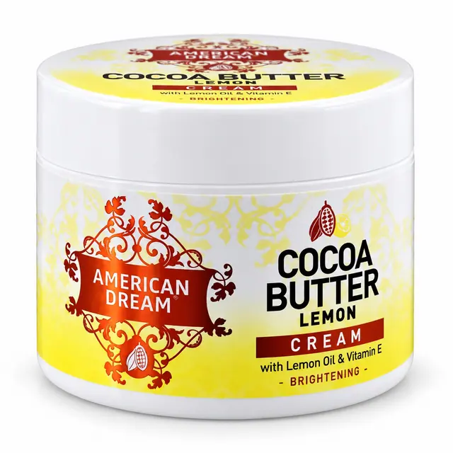 American Dream Cocoa Butter Lemon Cream With Lemon Oil & Vitamin E - Brightening 500ml