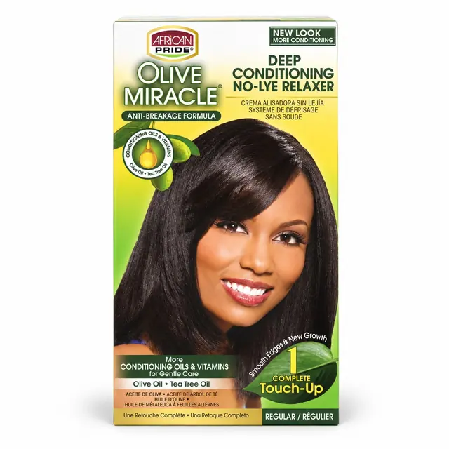 African Pride Olive Miracle 1 Complete Touch-Up Relaxer Kit Regular