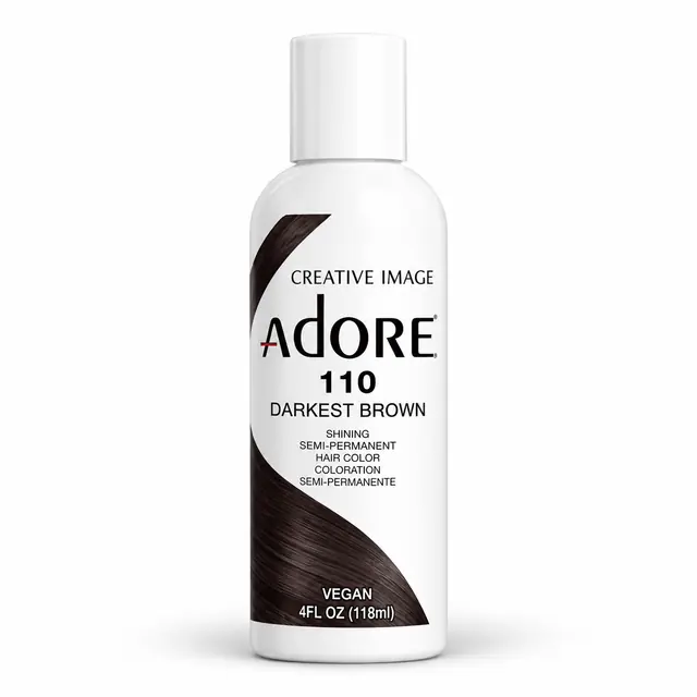 Adore Semi Permanent Hair Color 110 – Darkest Brown 118ml
