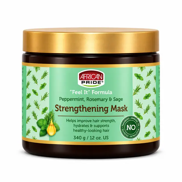 African Pride Pepperment & Rosemary Strengthening Mask 340g