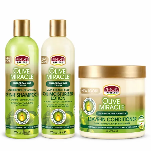African Pride Olive Miracle Anti-Break TRIO SET