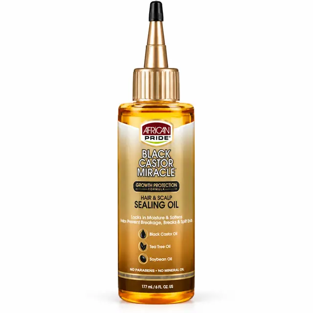 African Pride Black Castor Miracle Hair & Scalp Sealing Oil 177 ml