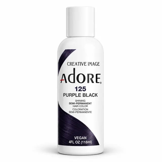 Adore Semi Permanent Hair Color 125 – Purple Black 118ml