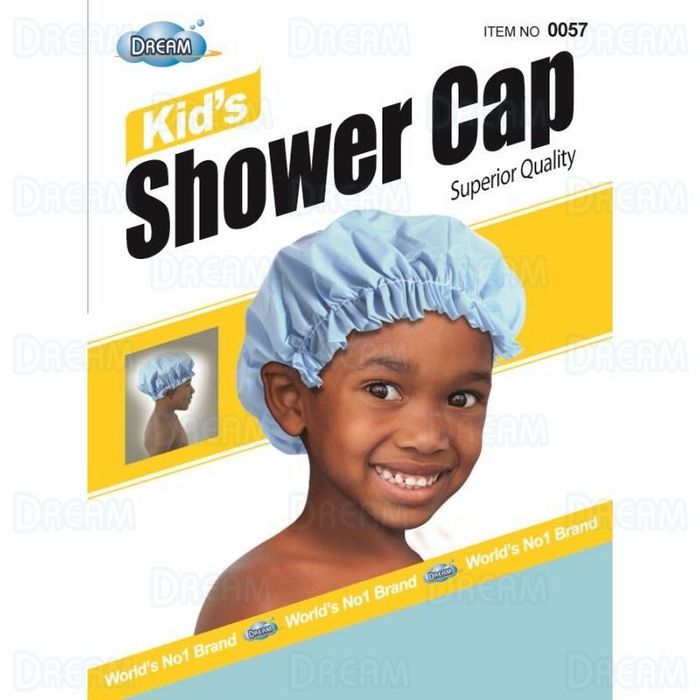 DreamWorld Kid's Shower Cap Light Blue