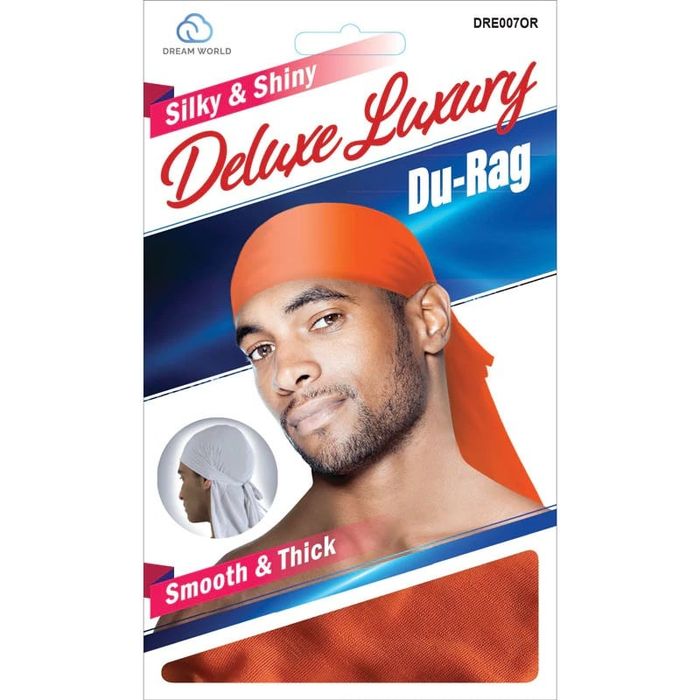Dream Silky & Shiny Deluxe Luxury Du-Rag Orange