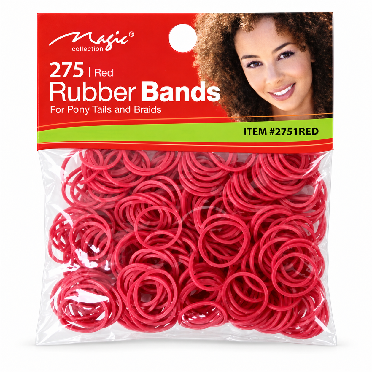 Magic Collection Elastic Rubber Bands Red - pack of 275