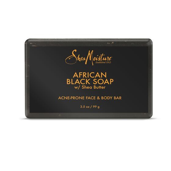 Shea Moisture Organic African Black Soap ACNE PRONE FACE & BODY BAR 3.5 oz / 101 gr
