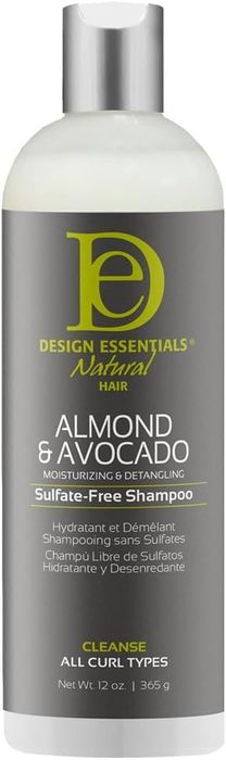 Design Essentials Almond & Avocado Moisturizing & Detangling Sulfate Free Shampoo 8oz