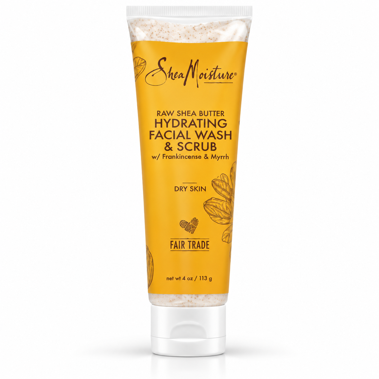Shea Moisture Raw Shea Facial Wash & Scrub 4oz