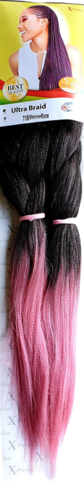 X-Pression Ultra Braid 46 inches, T1B-Vintage Rose