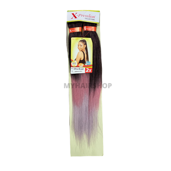 X-Pression Pre-Stretched Braid Om-Rose Lilac