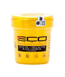 Eco Style Gold Olive Oil & Shea Butter & Black Castor Oil & Flaxseed 8oz