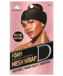 Dream Worlds WOMENS FOAM MESH WRAP VELCRO Black