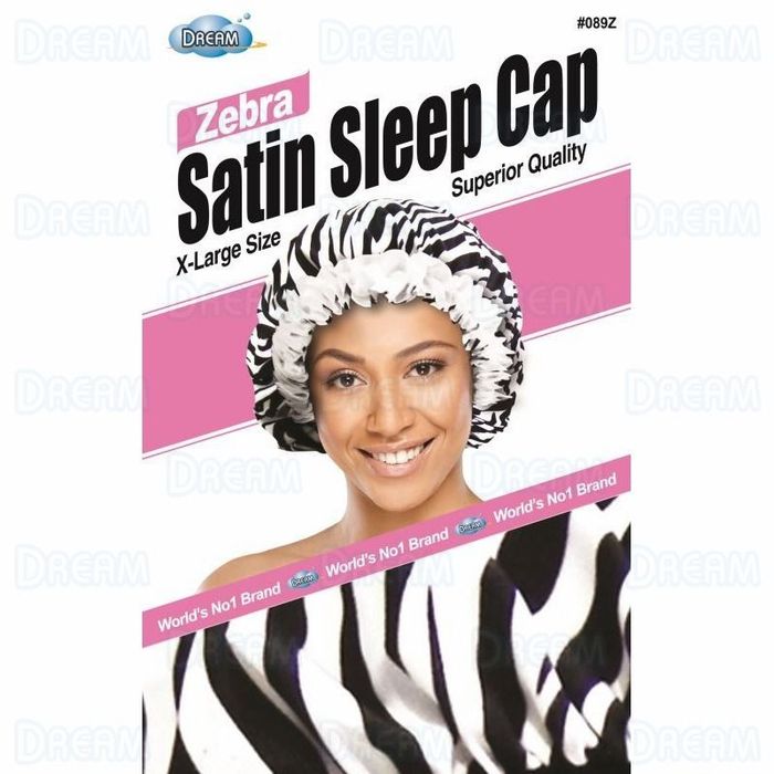 Dream World Zebra Satin Sleep Cap
