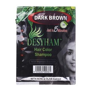 Desyham Hair Darkening Shampoo Dark Brown 28ml
