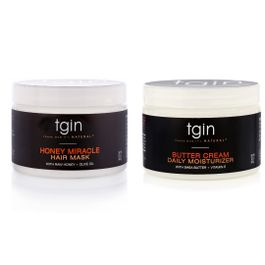 Tgin Butter Cream Daily Moisturizer en Honey Miracle Hair Mask Duo
