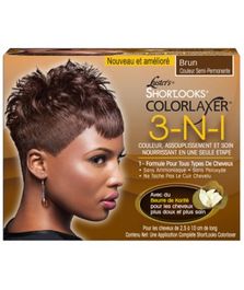 Pink Shortlooks Color Relaxer Kit Brown