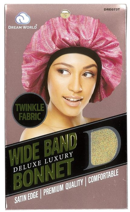 Dream World Twinkle Fabric Wide Band Deluxe Luxury Bonnet - Assorted