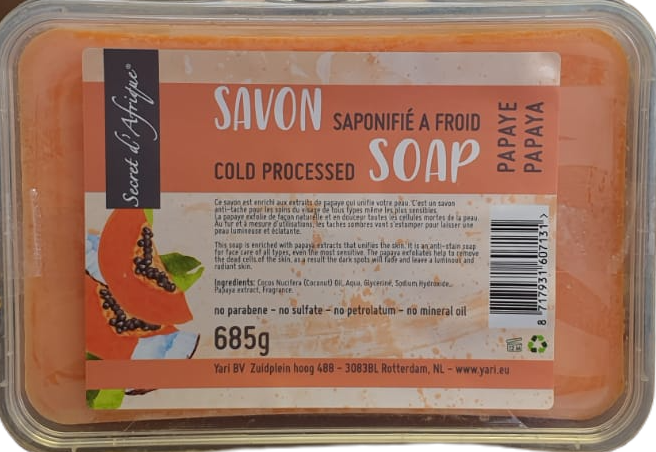 Secret d'Afrique Soap Papaye 685g