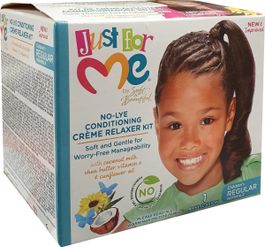 Just For Me No-lye Conditioning Creme Relaxer Kit - Regular
