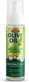 ORS Olive Oil Hold & Shine Wrap/Set Mousse Coconut Oil 207 ml