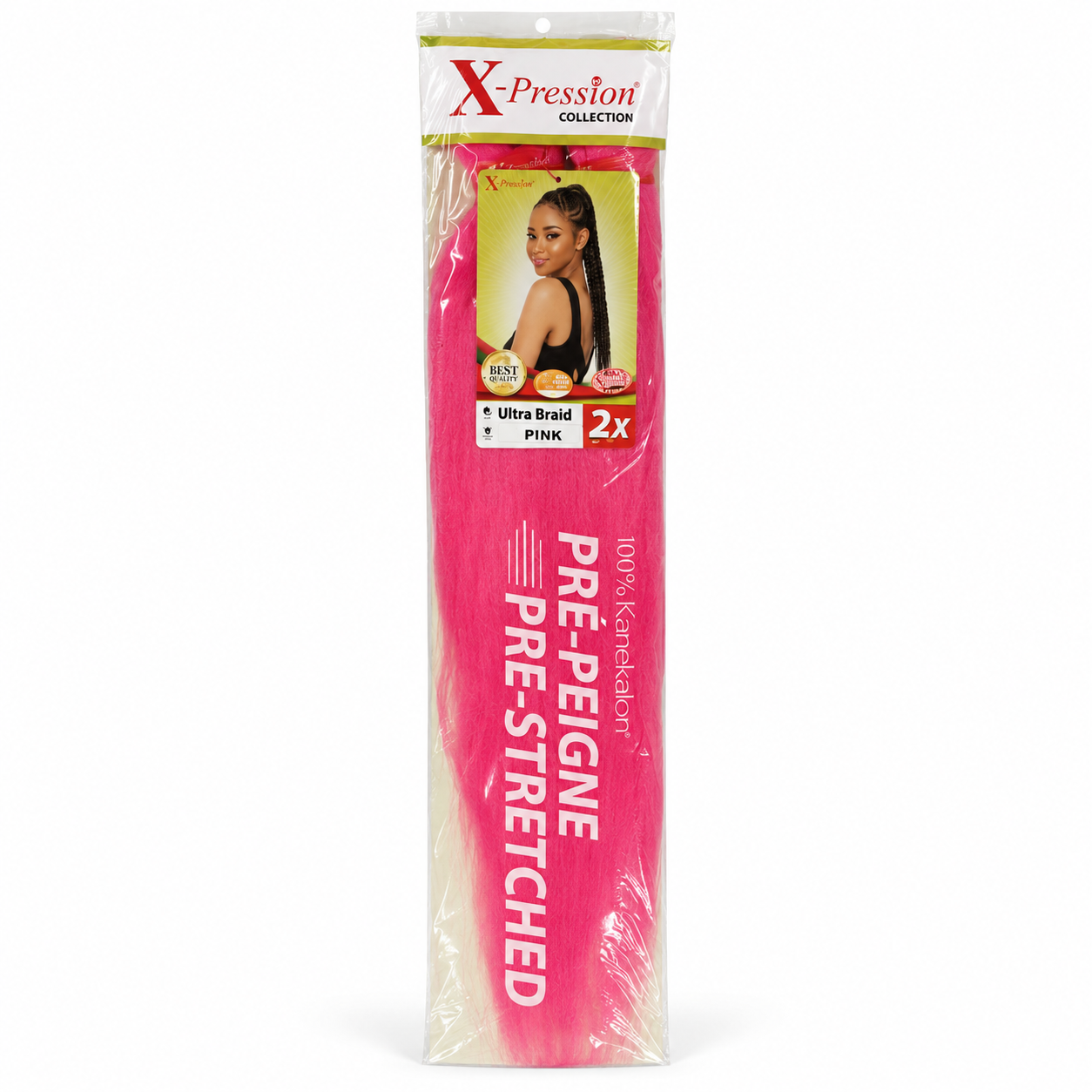 X-Pression Pre-Stretched Braid Pink