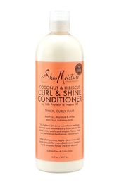 SHEA MOISTURE COCONUT & HIBISCUS CURL & SHINE CONDITIONER-FAMILY SIZE 16 FL OZ / 437 ML