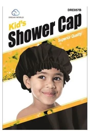 DreamWorld Kid's Shower Cap Black