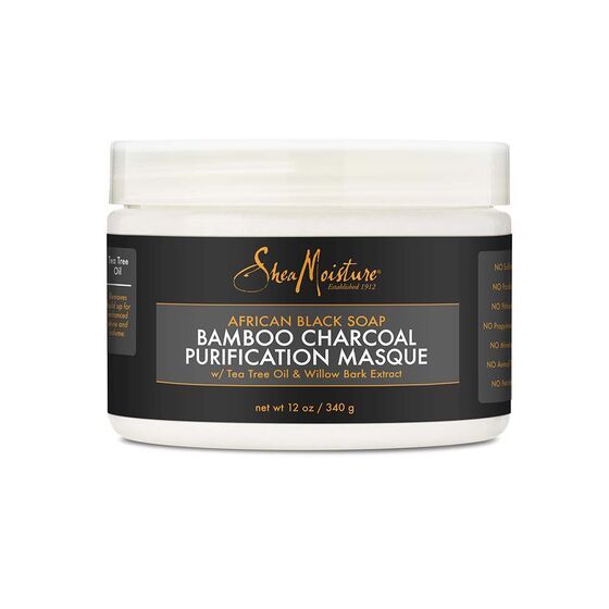 Shea Moisture African Black Soap Bamboo Charcoal Purification Masque 340 gr
